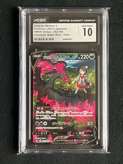 Galarian Moltres V CGC 10 Gem Mint Pokemon Card
