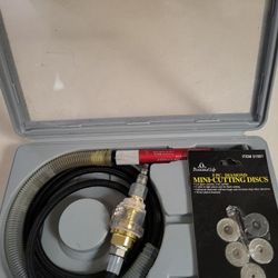 CENTRAL PNEUMATIC AIR MICRO DIE GRINDER & EXTRA 5 PC CUTTING DISCS