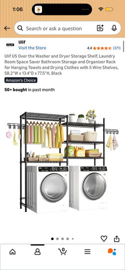 Laundry Storage - Over Washer Dryer