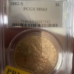 1882-s Morgan Silver Dollar Pcgs 