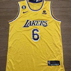 NBA LOS ANGELES LAKERS LeBRON JAMES #23 JERSEY SIZE SMALL MEDIUM LARGE AND XL