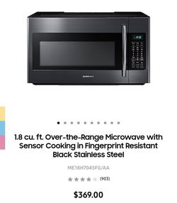 Over The Range Microwave