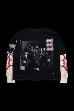 Civil Regime Slipknot Slip Into Chaos Distressed Long Sleeve Twofer - Sizes L and 2XL ($175 each)