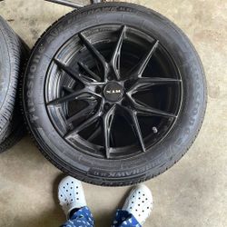 Premium RTX 17' Rims On Firestone Firehawk ASV2 Tires