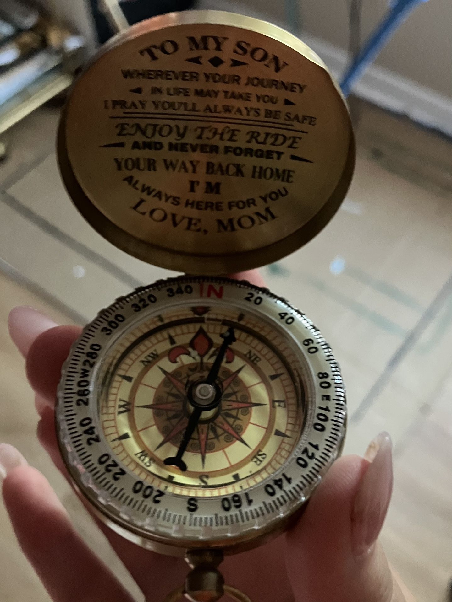 Old Gold Pocket Compass