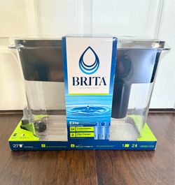 Brita Extra Large 27-Cup UltraMax Filtered Water Dispenser with Filter - Jet Black