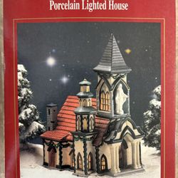 Lighted Porcelain Church Decoration