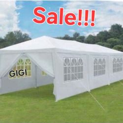 10x30 wedding party tent outdoor canopy tent with 8 side walls white FOR S@LE