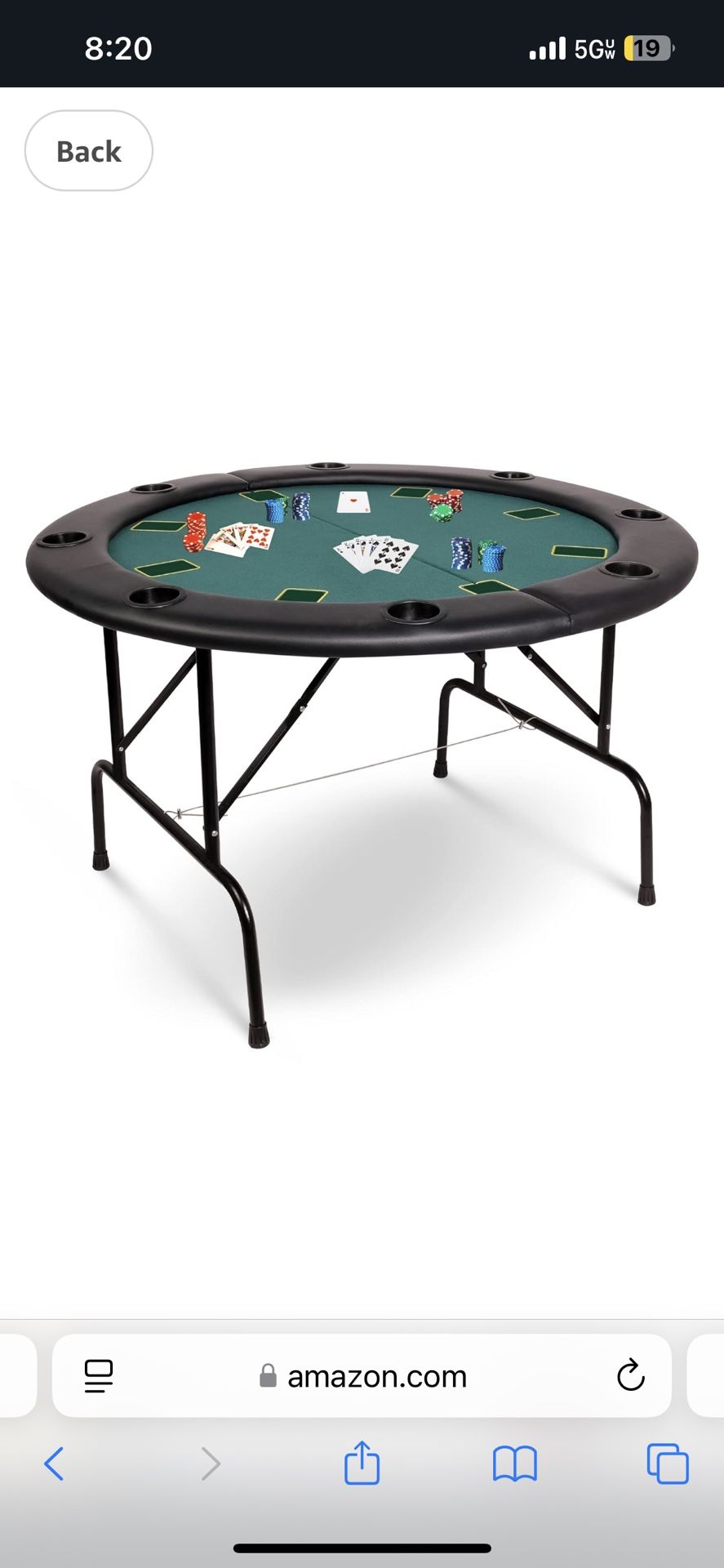 Brand New A Person Poker Table For $90