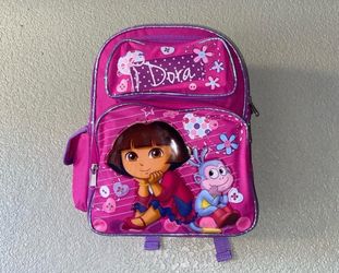 Dora the Explorer Small Reinforced  Backpack -12”H x 10”W -Dora & Boots- NEW