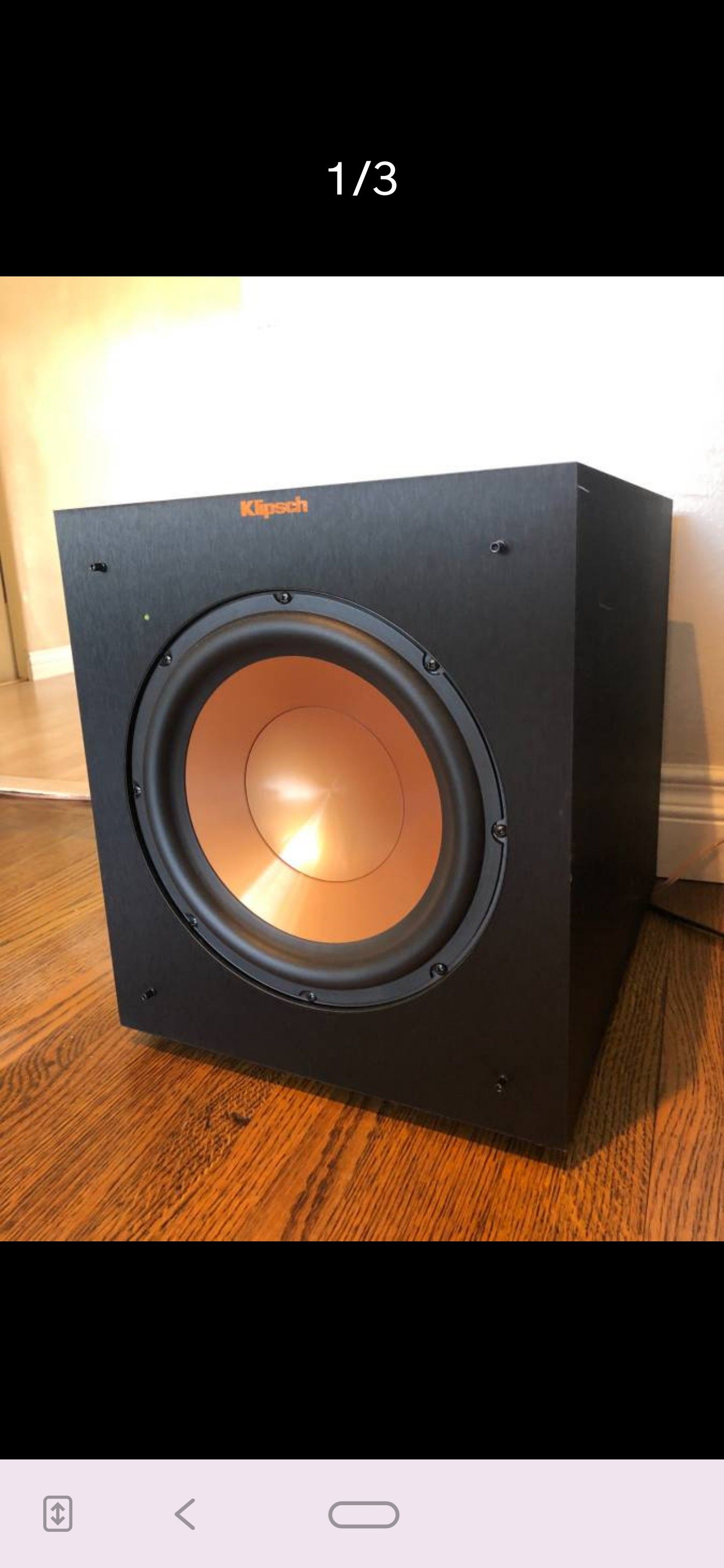 KLIPSCH R-12SW NEW