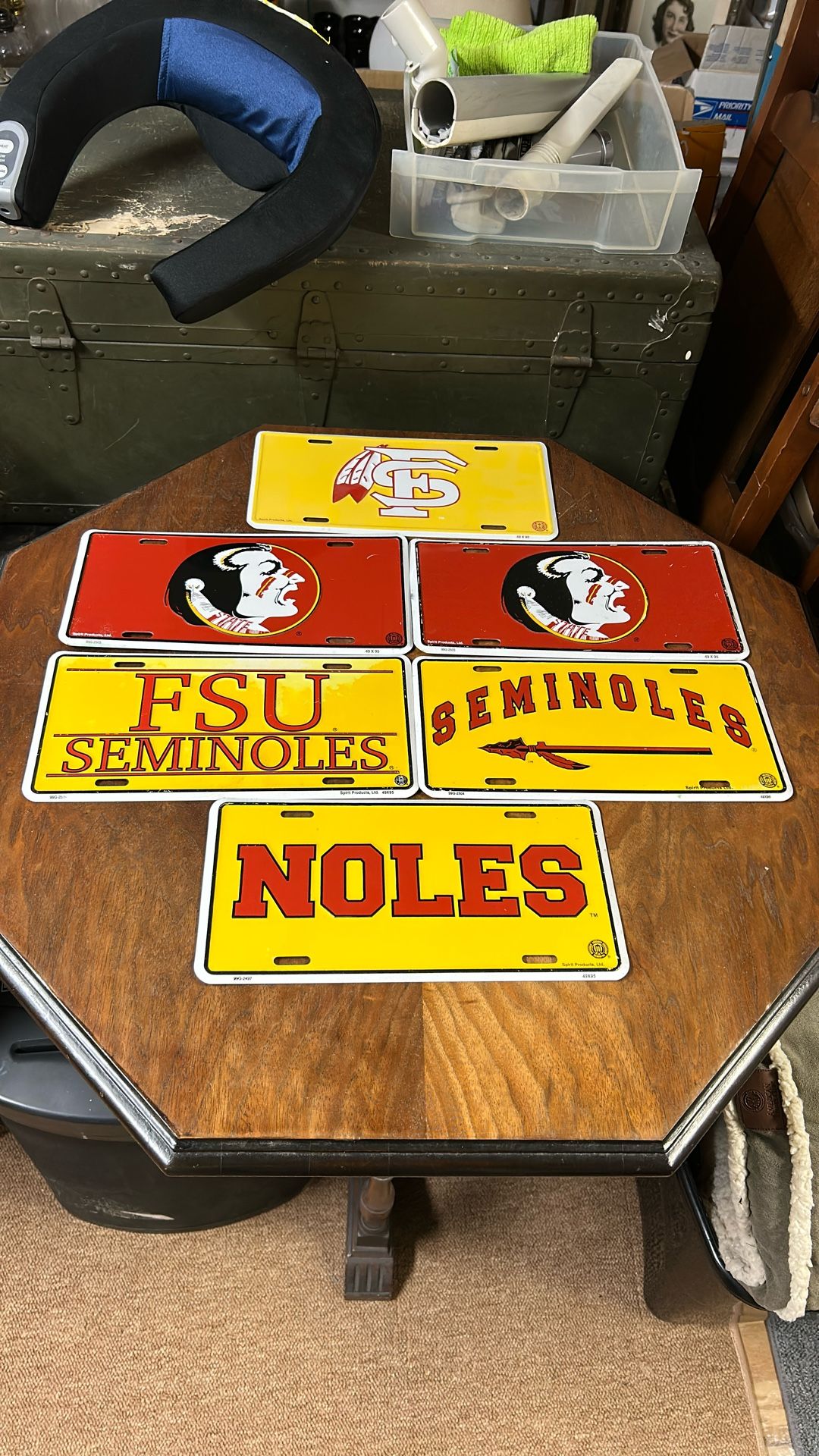 5 FSU License Plates