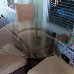 Glass Table & Chairs