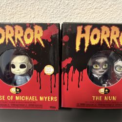 Michael Myers and The Nun Vinyl Action Figures