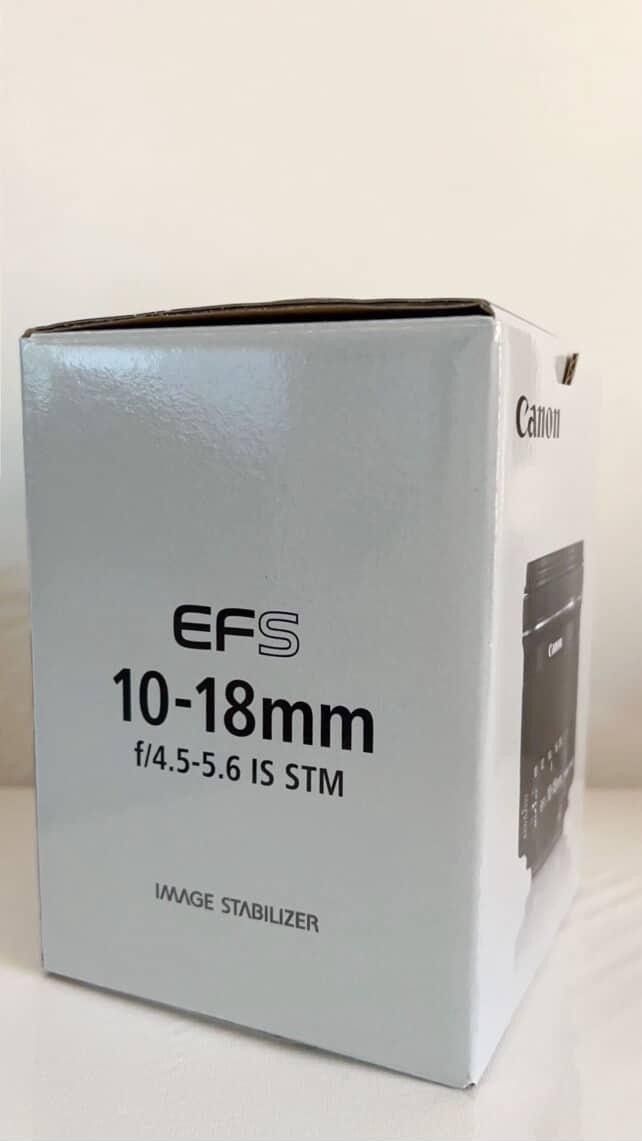 Canon EFS 10-18mm lens