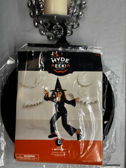 Kids Witch Costume Size Large