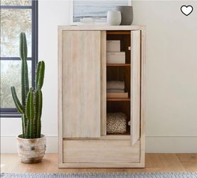 Pottery Barn Cayman Armoire in Biscotti
