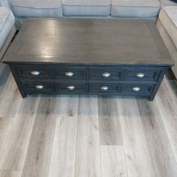 Coffee Table With Storage And 2 End Tabels