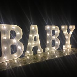 12 inch letters for sale “BABY”