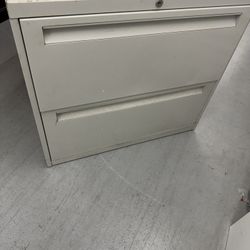 2 Drawer Metal File Cabinet 
