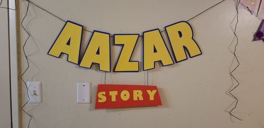 Toy Story Banner - Custom Name