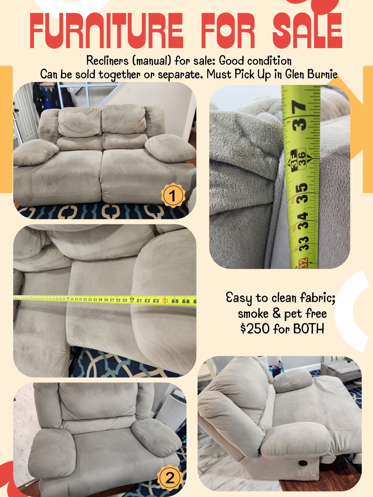 Recliners for sale