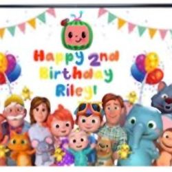Cocomelon Birthday Banner