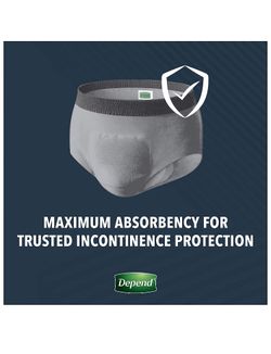 Depend Real Fit Incontinence Underwear for Men (이구사)