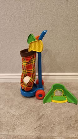 Vintage Mattel hole in one Kids Plastic Golf Set 1975 Complete