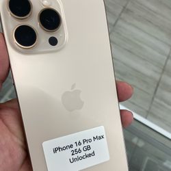 16 Pro Max Unlocked. Cash Or $50 Down W Approval 