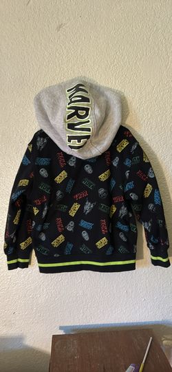Marvel Avengers Super Hero Zip Up Hoodie- Boys Size 6