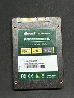 Inland Professional 512GB 2.5 Inch SATA III Internal Solid State Drive 512GBM