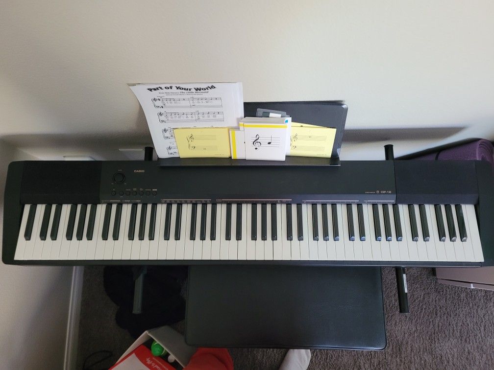 Casio CDP-130 full size 88key hammer weighted piano
