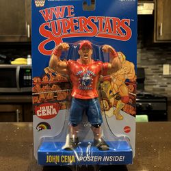 WWE Superstars LJN John Cena Blue Card