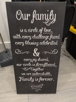 Family sign