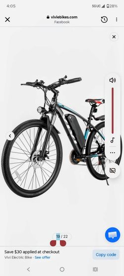 Vivi electric bike with charger