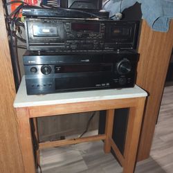 RX 2500 Yamaha Stereo Receiver And Much More And Also Have The To Cassette Decks With It Too And A DVD