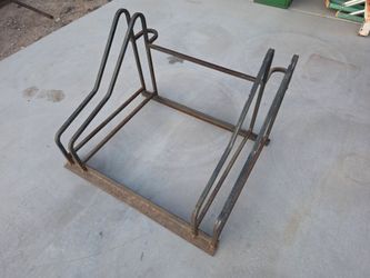 Vintage 2 Bicycle Metal Storage Parking Bike Rack Garage Mancave