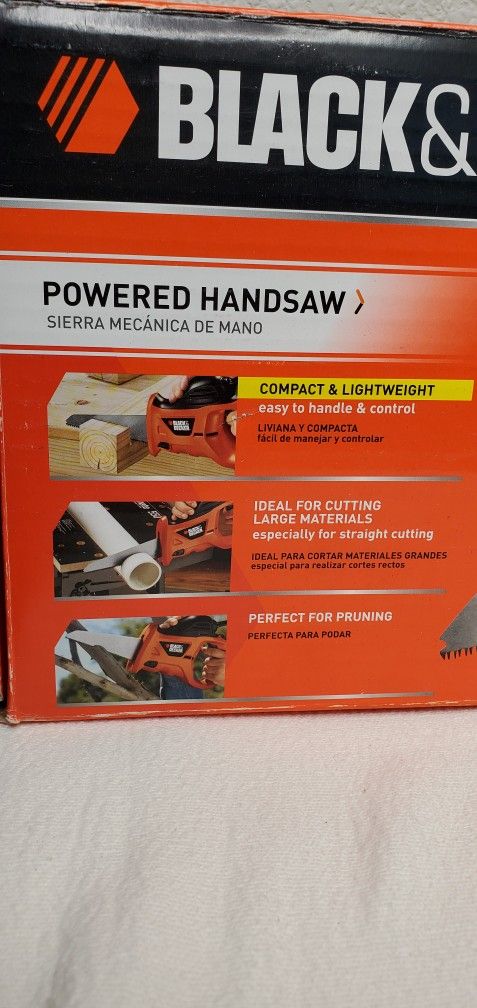 BLACK+DECKER Electric Hand Saw with Storage Bag, 3.4-Amp for Sale in Queen  Creek, AZ - OfferUp