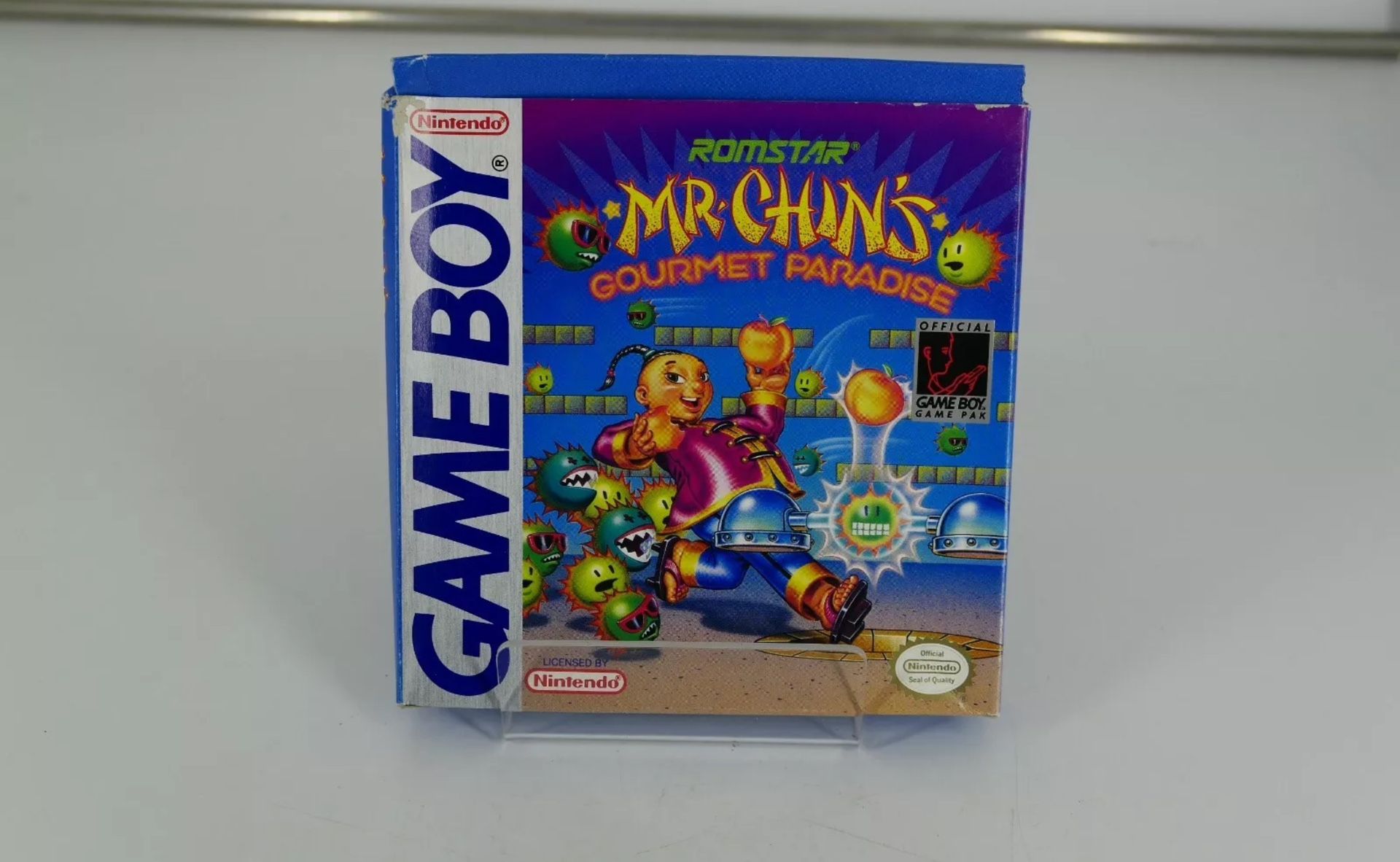 Mr. Chin's Gourmet Paradise (Nintendo Game Boy, 1990) CIB Box Manual Insert