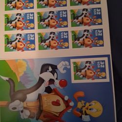 Looney Tunes Postage Stamps