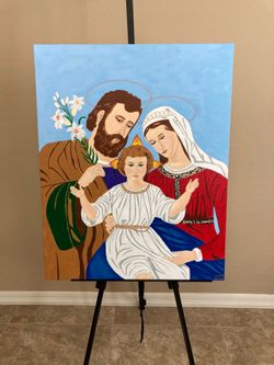 Holy family painting $55