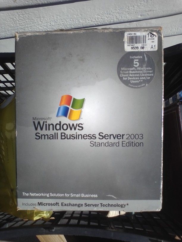 Windows Small Bsi.Ness Server 2003 $25