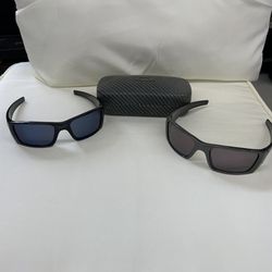 Two Oakley Fuel Cell Sunglasses And One Oakley Hard Case 
