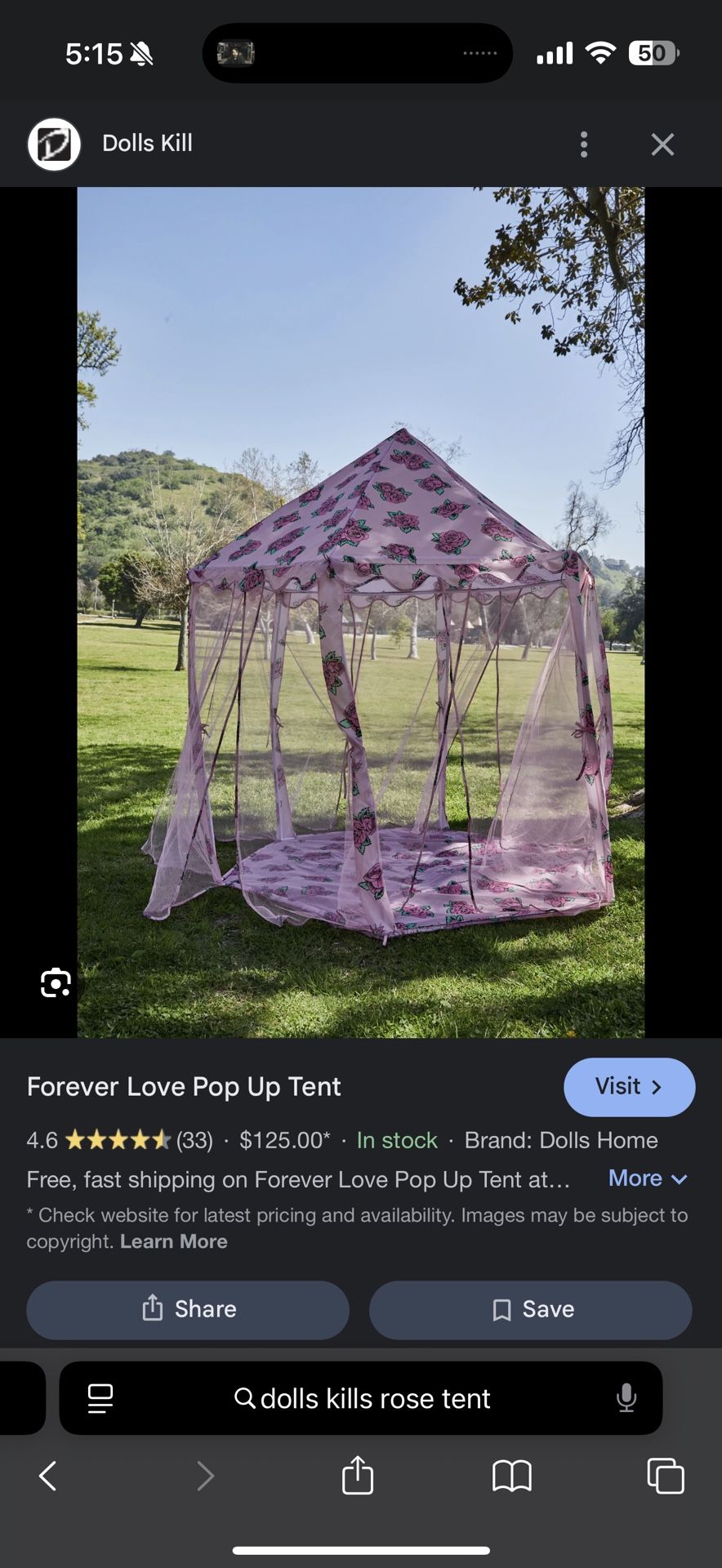 Tent Dolls Kill