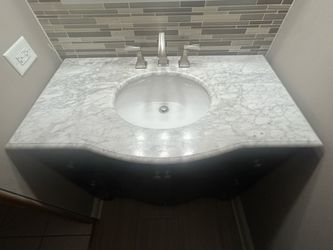 40in. Vanity with Marble Vanity top