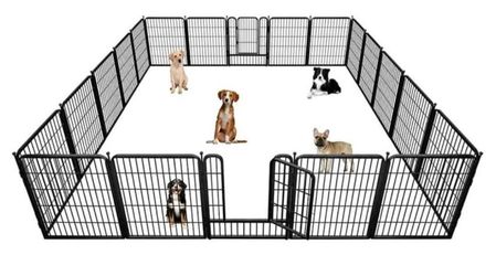 20 Panel Heavy-Duty Dog Playpen,  32” Tall Gate, Fence