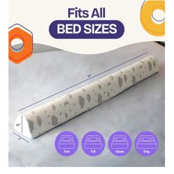 Brand New Bed Rail for Toddlers | Toddler Bed Rails with Washable Cover - Kids Foam Bed Rail Guard - Bed Barrier for Twin, King, Queen Bed 1-Pack

Bra