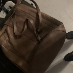 Name Brand Leather Back Pack Style Purse