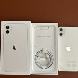 iPhone 11 White Unlocked  Only 2 Mos Old.  Apple Warranty Remaining For 10 Months.  Flawless!
